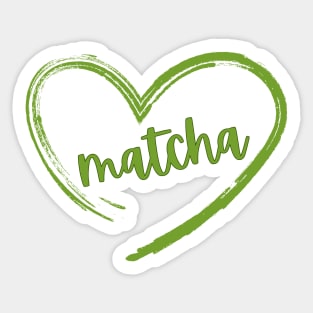 Valentine Gift | Matcha Lover | Green Tea Fan | Offbeat Romance Sticker
